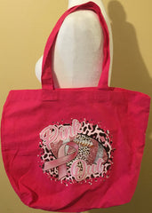 Canvas “Pink Out” tote bag