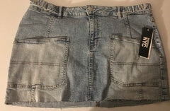 Madden NYC woman’s jean mini skirt